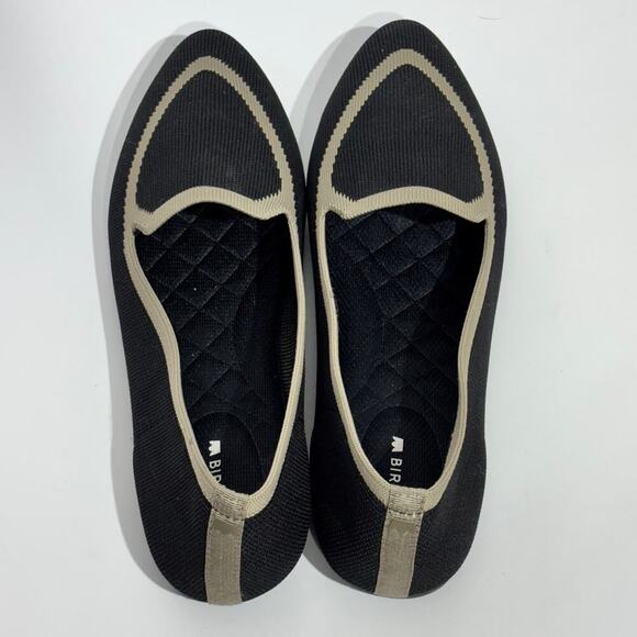 Birdies Black Bird Knit Pointed Toe Flat Loafer Size 9 - Picture 8 of 8
